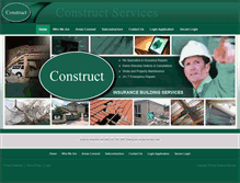 Tablet Screenshot of constructservices.com